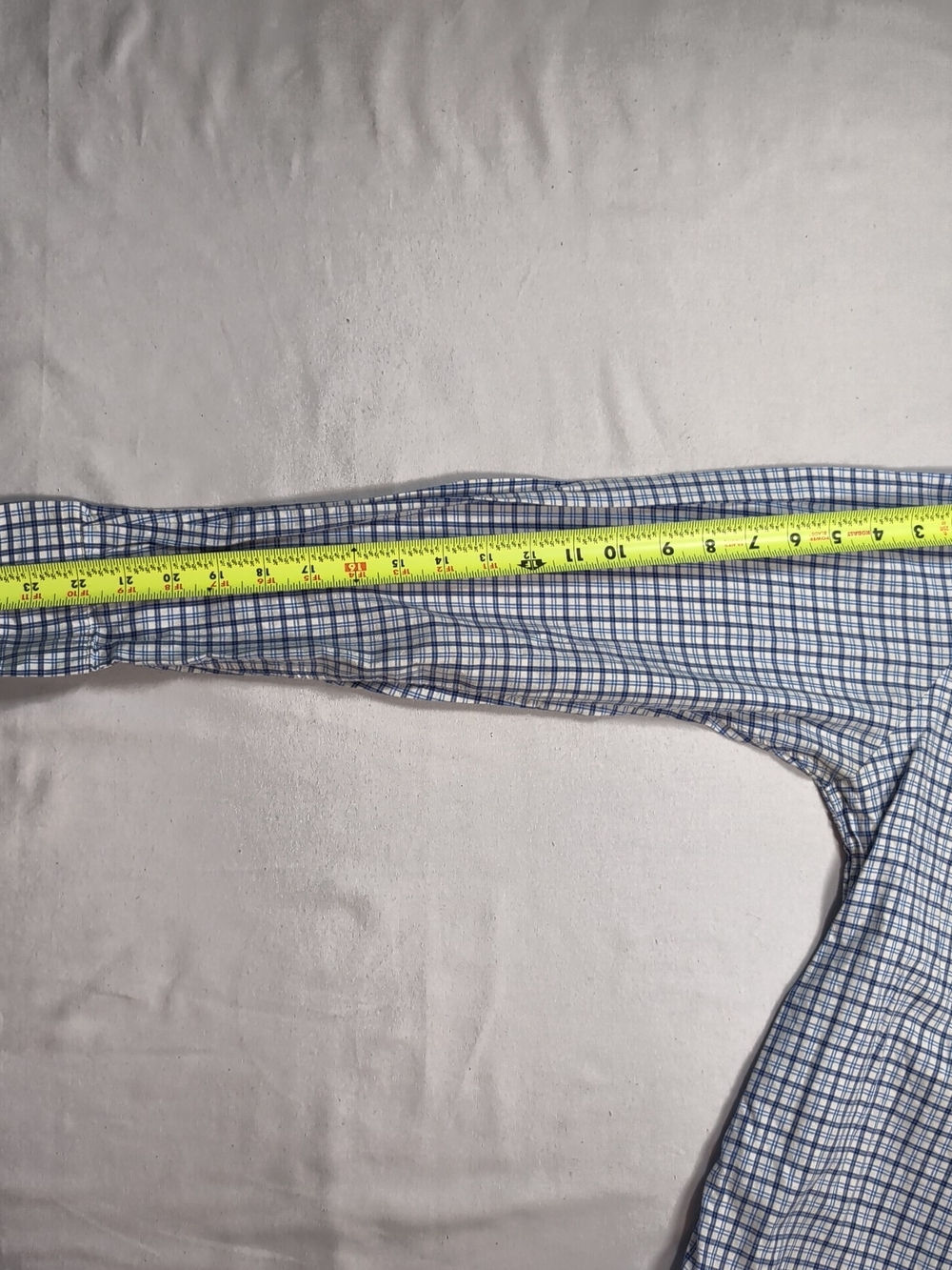 Ralph Lauren Blue and White Checked Button-Down Shirt - Picture 6 of 7